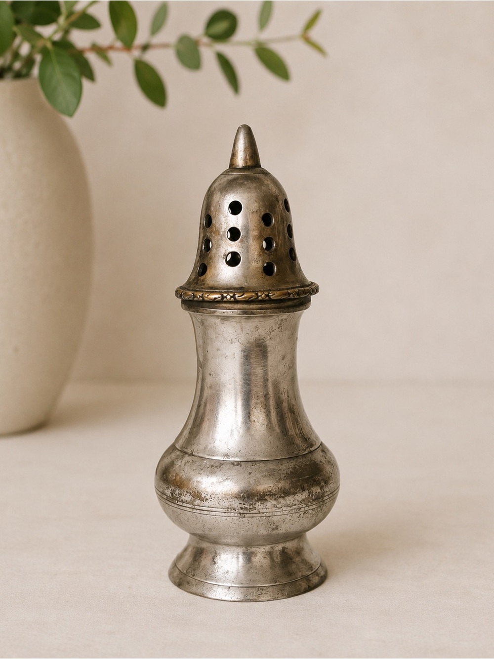 Vintage Silver Plate Muffineer Sugar Castor Shaker Antique Two's Company